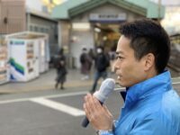 駅頭挨拶［東武練馬駅北口前］