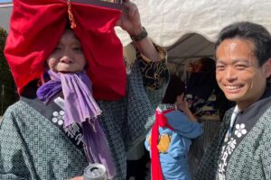 徳丸北野神社さんにて獅子舞と四ツ竹踊りの奉納