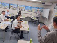 城北中央公園調節池の工事現場視察