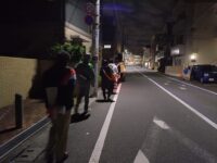 消防団の火災予防運動に参加