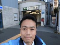 駅頭挨拶［本蓮沼駅］