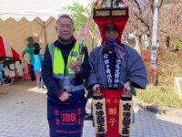 赤塚梅まつりにて、徳丸北野神社獅子舞保存会による獅子舞