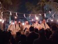 徳丸北野神社にて田遊び催行