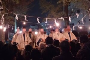 徳丸北野神社にて田遊び催行