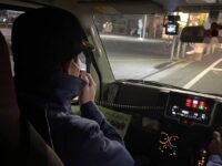 消防団で春の火災予防運動を行い、火の用心を呼びかけました。