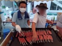 徳丸三ツ和会と徳丸平和会の合同盆踊り大会1日目