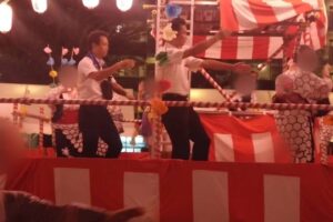 徳丸三交会「納涼盆踊り大会」2日目に参加