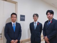 赤塚支所3階にあるバックアップセンター(防災情報室)を視察