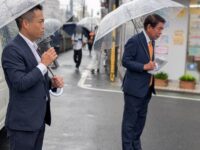 下村博文代議士の街頭遊説を支援