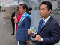 下村博文候補と板橋本町駅頭