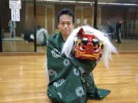 寿獅子舞の練習😃