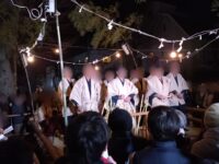 徳丸北野神社での国指定重要無形民俗文化財、「田遊び」😊