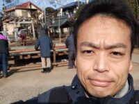 徳丸北野神社の「田遊び」、翌日の撤収