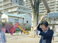 大原東町会もちつき大会に参加