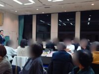 徳丸桜まつりの反省会で挨拶