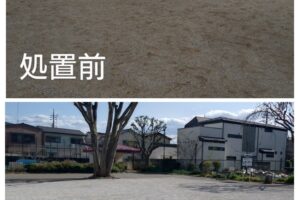 公園からの砂ぼこり対策要望について