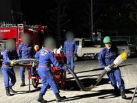 消防団操法訓練！