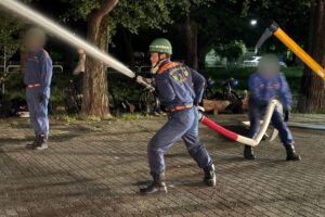 消防団操法訓練！