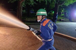 消防団操法訓練！