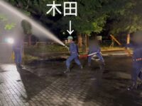 消防団操法訓練！