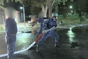 消防団操法訓練！
