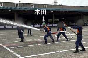 志村消防団操法大会！