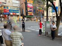 今日も東京都議会議員候補の松田やすまさ！