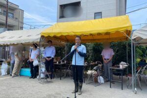 蓮沼東町会青年部主催の「ミニ潮干狩り大会」