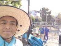 清水北町会盆踊り大会の片付け