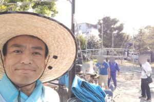 清水北町会盆踊り大会の片付け