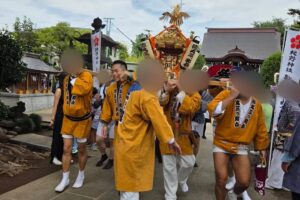 昨日、徳丸北野神社からの宮出し