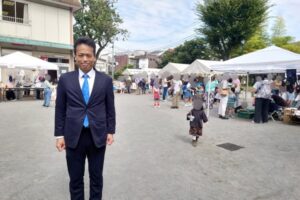 蓮沼仲町会「ふるさと祭り」に家族で参加