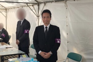 隊友会会員として、千鳥ヶ淵戦没者墓苑での秋季慰霊祭を支援