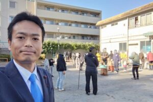 蓮沼仲町会の「歳末恒例餅つき大会」