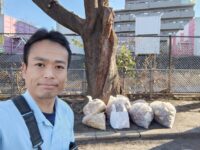 徳丸ニュースターの会さんの赤徳公園清掃活動