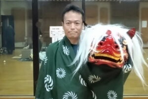 徳丸三ツ和会の寿獅子舞の練習