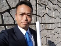 自由民主党のカレンダー配り