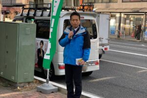 下村博文さんとの街頭演説