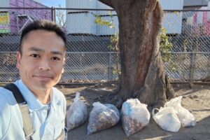 徳丸ニュースターの会さんの赤徳公園での清掃活