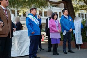 ときわ台駅北口 片山財務大臣の応援