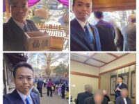 松月院さん、蓮沼氷川神社さん、清水稲荷神社さんにて豆まきに参加