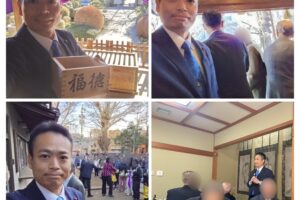 松月院さん、蓮沼氷川神社さん、清水稲荷神社さんにて豆まきに参加