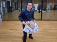 徳丸北野神社獅子舞保存会の三匹獅子舞の練習