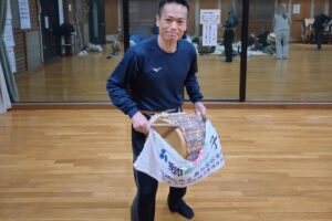 徳丸北野神社獅子舞保存会の三匹獅子舞の練習