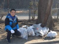 徳丸ニュースターの会さんの赤徳公園清掃活動