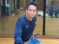 徳丸北野神社獅子舞保存会の三匹獅子舞の練習