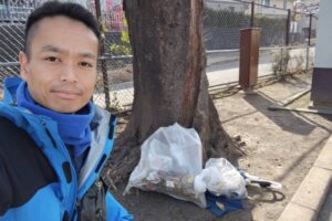 赤徳公園の清掃活動