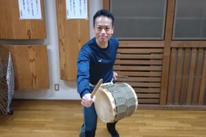 徳丸北野神社獅子舞保存会の練習