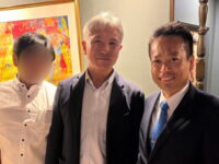 練馬駐屯地司令の渡辺亘紀陸将補との懇親会