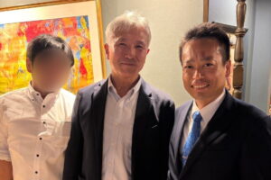 練馬駐屯地司令の渡辺亘紀陸将補との懇親会